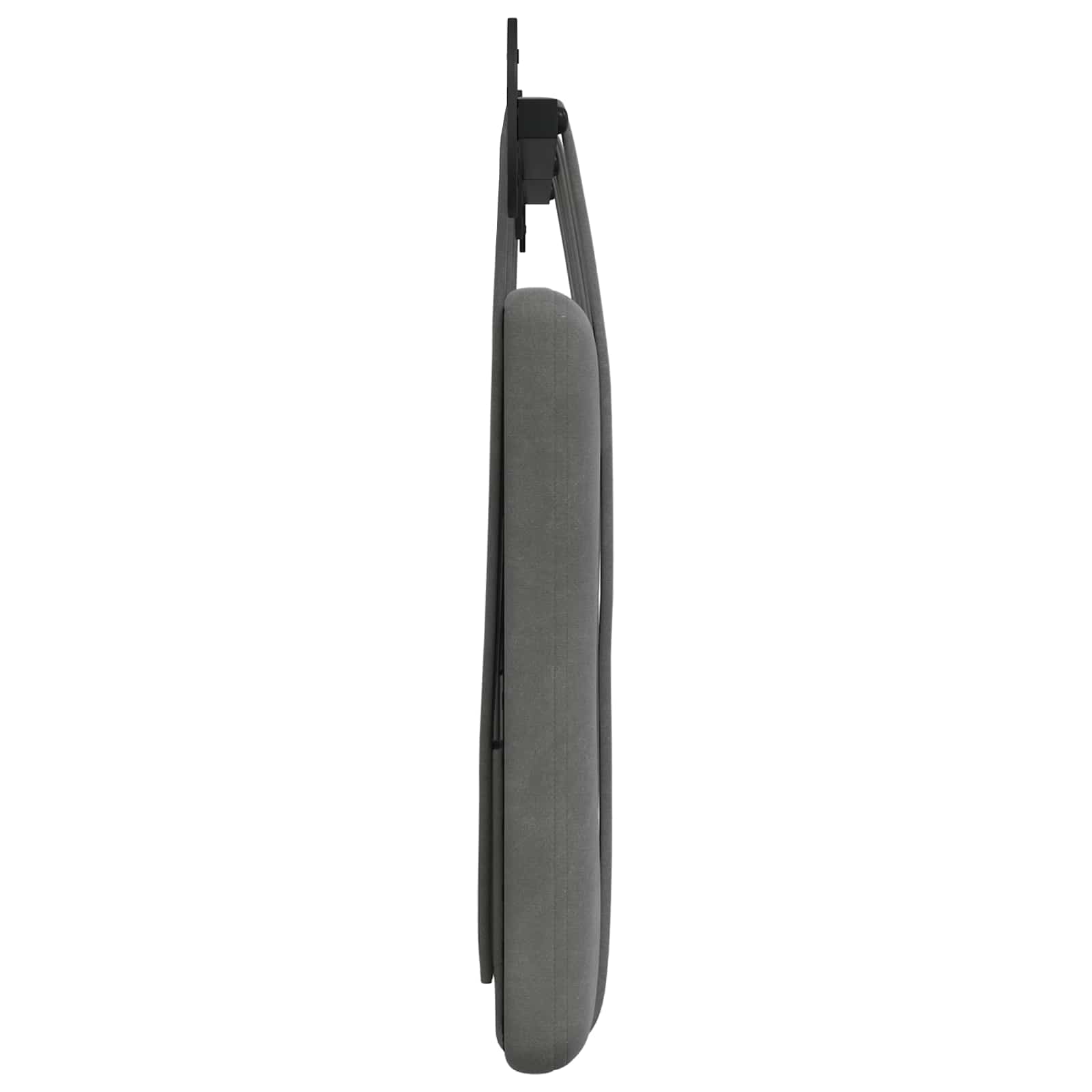 Hangend Hoofdeinde Donkergrijs 130 x 55 x 5 cm Fluweel