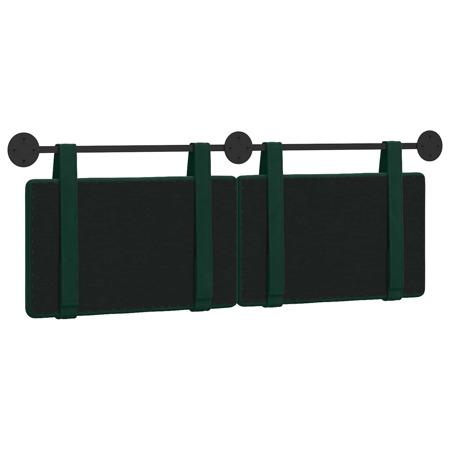 Hangend Hoofdeinde Donkergroen 130 x 55 x 5 cm Fluweel