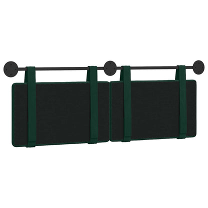 Hangend Hoofdeinde Donkergroen 130 x 55 x 5 cm Fluweel