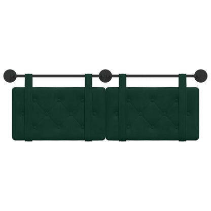 Hangend Hoofdeinde Donkergroen 130 x 55 x 5 cm Fluweel