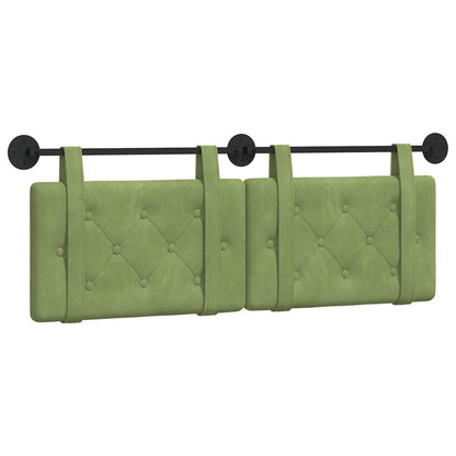 Hangend Hoofdeinde Lichtgroen 130 x 55 x 5 cm Fluweel