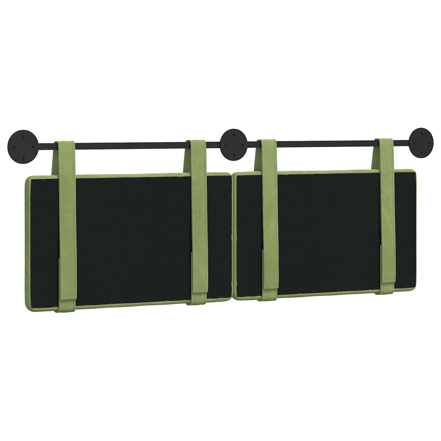 Hangend Hoofdeinde Lichtgroen 130 x 55 x 5 cm Fluweel