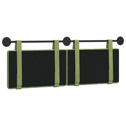 Hangend Hoofdeinde Lichtgroen 130 x 55 x 5 cm Fluweel