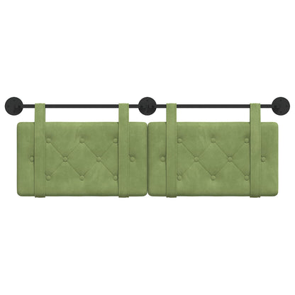 Hangend Hoofdeinde Lichtgroen 130 x 55 x 5 cm Fluweel