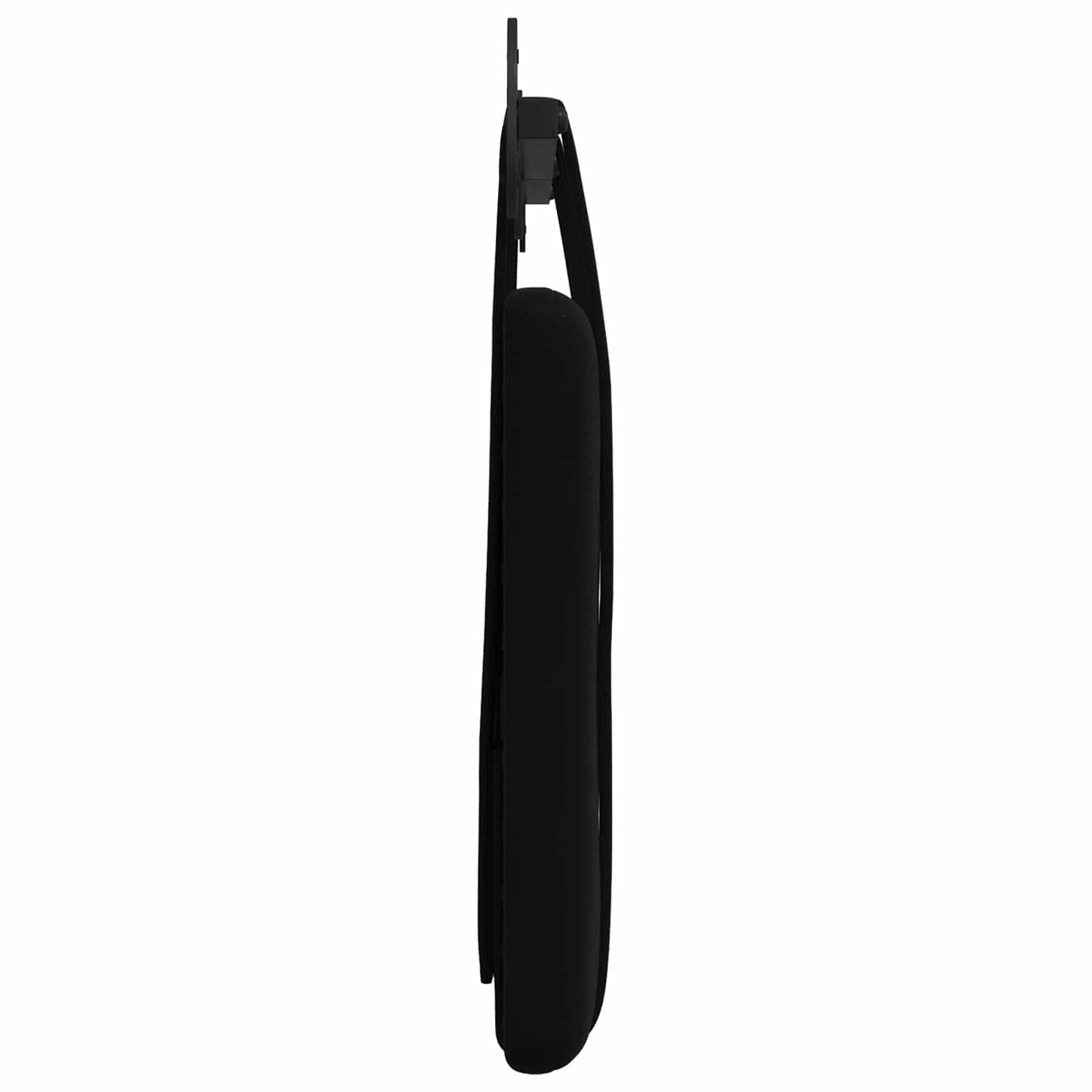 Hangend Hoofdeinde Wandgemonteerd Zwart 130 x 55 x 5 cm Fluweel