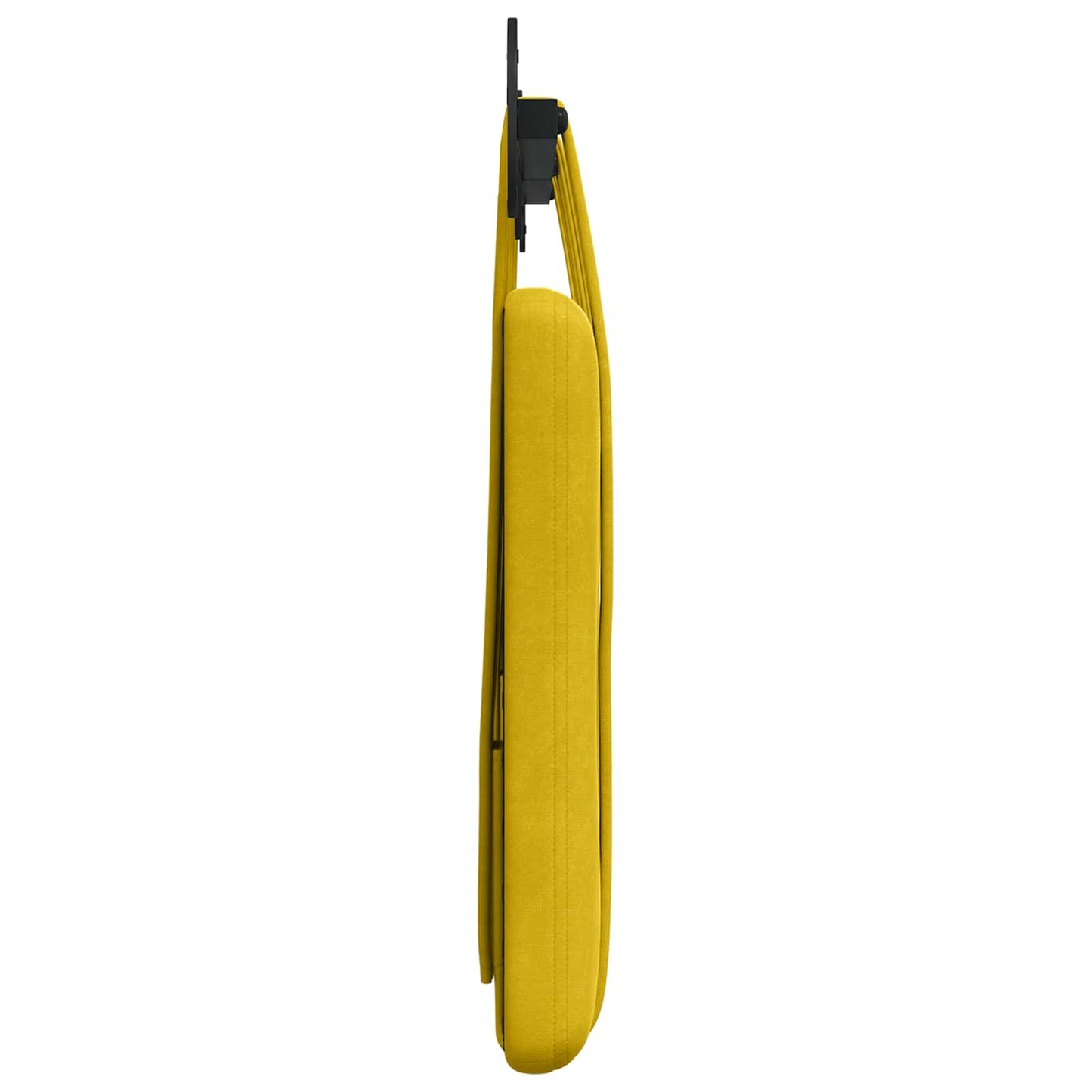 Hangend Hoofdeinde Wandgemonteerd Geel 130 x 55 x 5 cm Fluweel