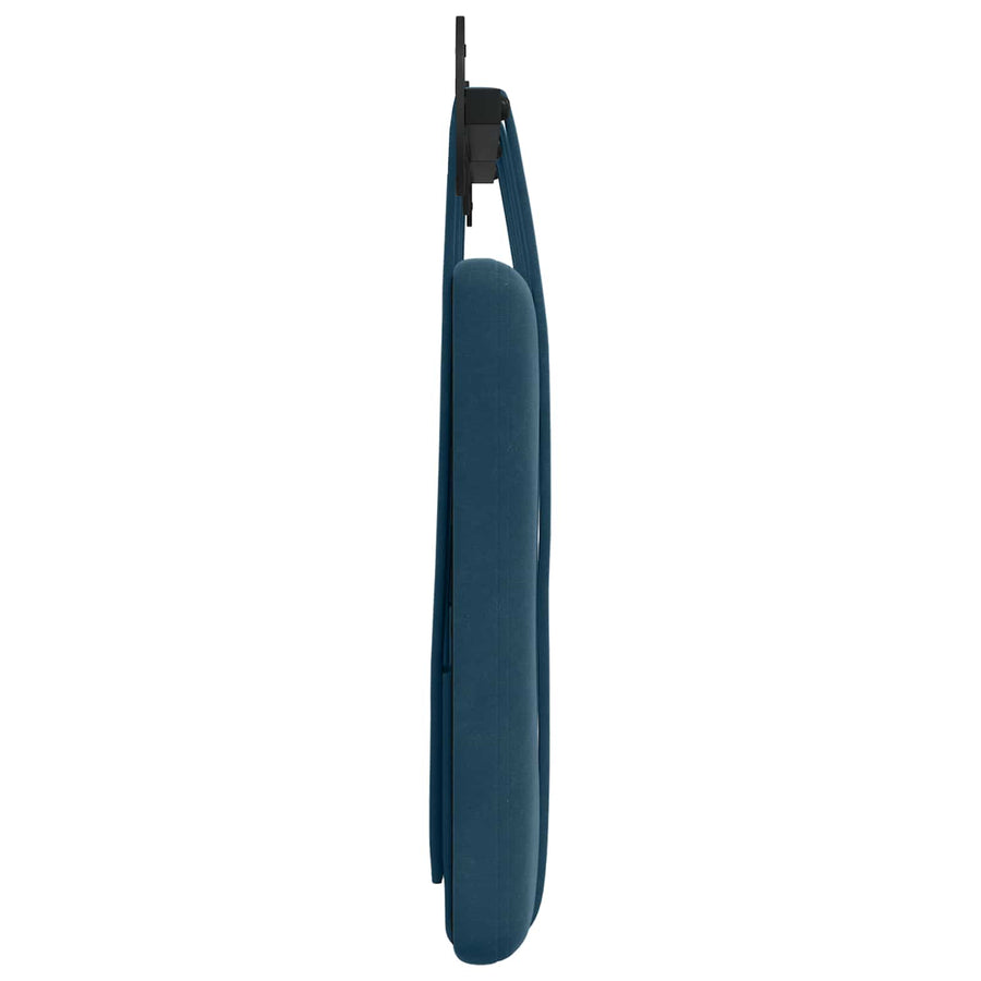Hangend Hoofdeinde Wandgemonteerd Blauw 130 x 55 x 5 cm Fluweel