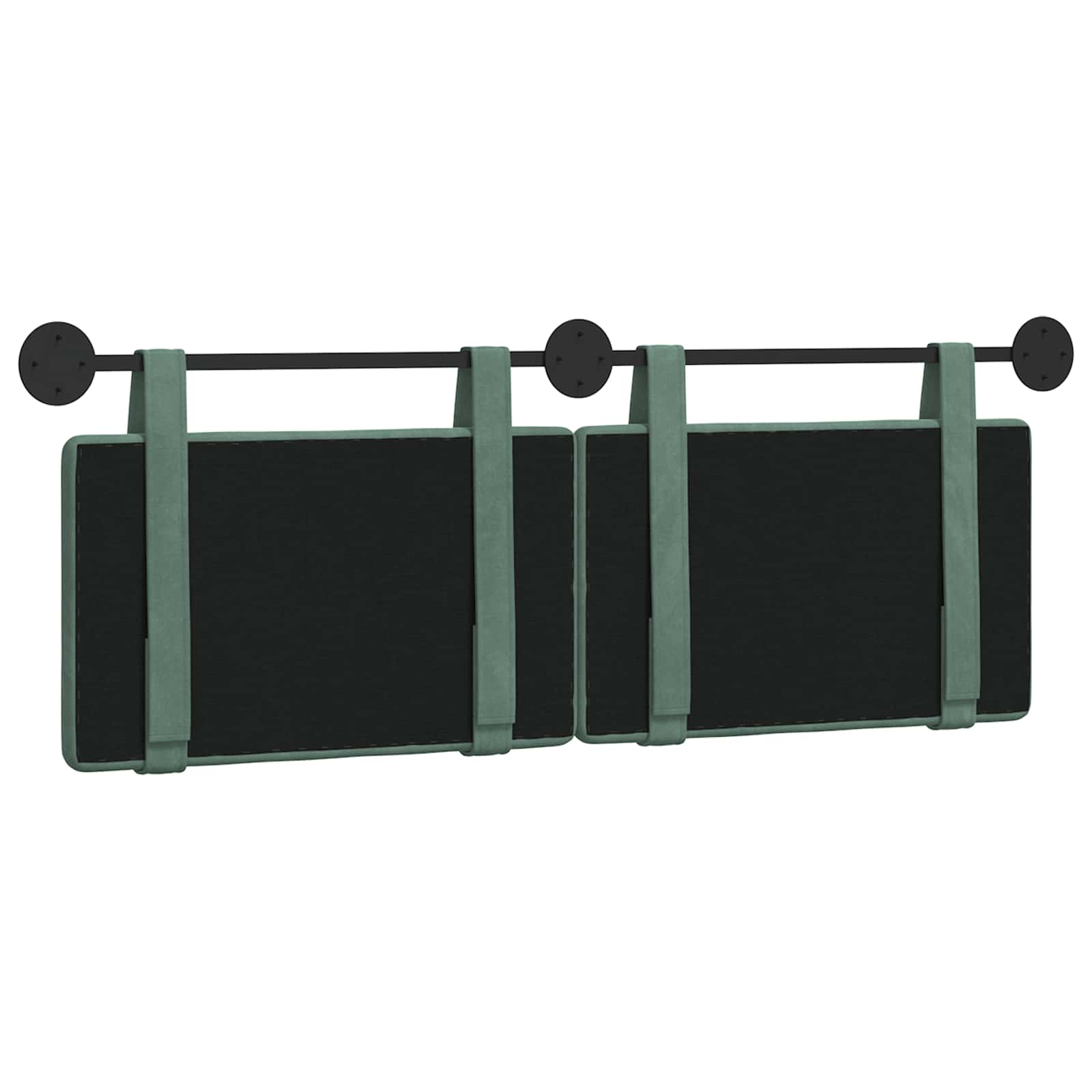 Hangend Hoofdeinde Zeegroen 130 x 55 x 5 cm Fluweel