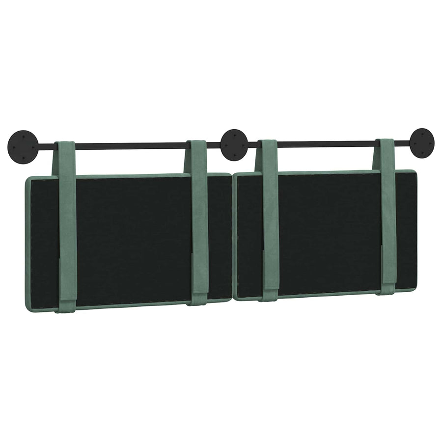 Hangend Hoofdeinde Zeegroen 130 x 55 x 5 cm Fluweel