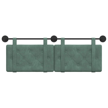 Hangend Hoofdeinde Zeegroen 130 x 55 x 5 cm Fluweel