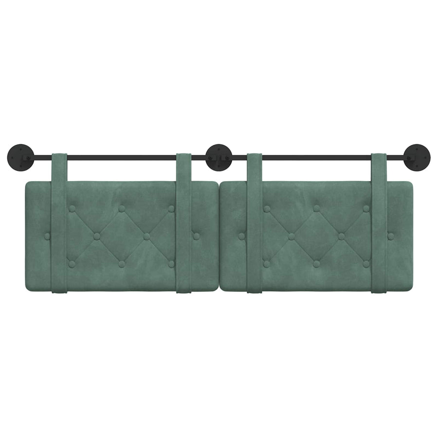 Hangend Hoofdeinde Zeegroen 130 x 55 x 5 cm Fluweel