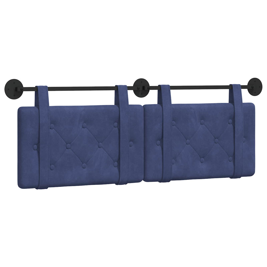 Hangend Hoofdeinde Politieblauw 130 x 55 x 5 cm Fluweel