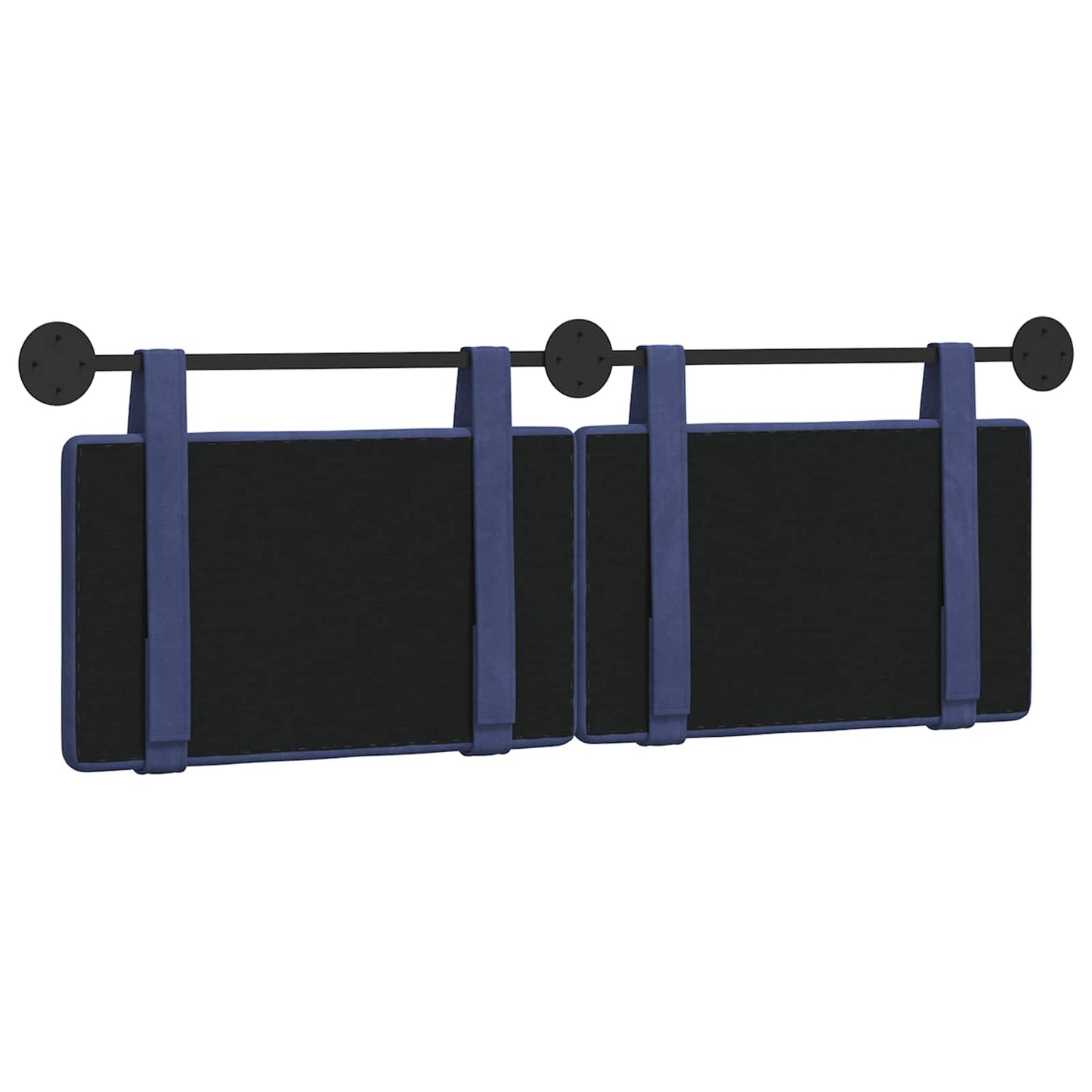 Hangend Hoofdeinde Politieblauw 130 x 55 x 5 cm Fluweel