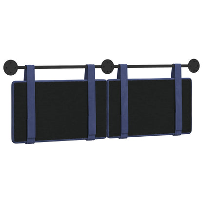 Hangend Hoofdeinde Politieblauw 130 x 55 x 5 cm Fluweel