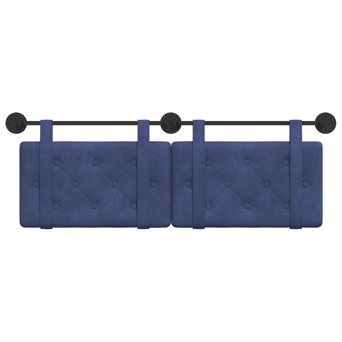 Hangend Hoofdeinde Politieblauw 130 x 55 x 5 cm Fluweel