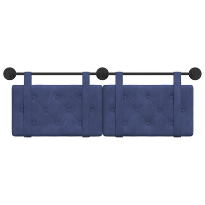 Hangend Hoofdeinde Politieblauw 130 x 55 x 5 cm Fluweel