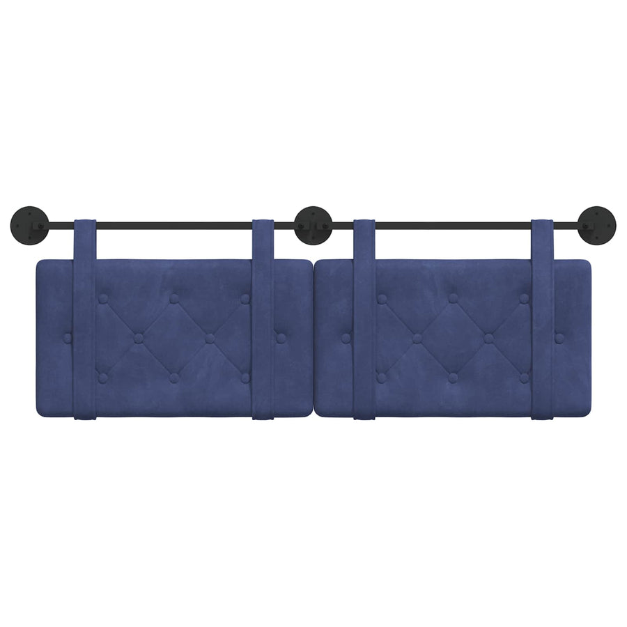 Hangend Hoofdeinde Politieblauw 130 x 55 x 5 cm Fluweel