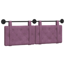 Hangend Hoofdeinde Wandgemonteerd Paars 130 x 55 x 5 cm Fluweel