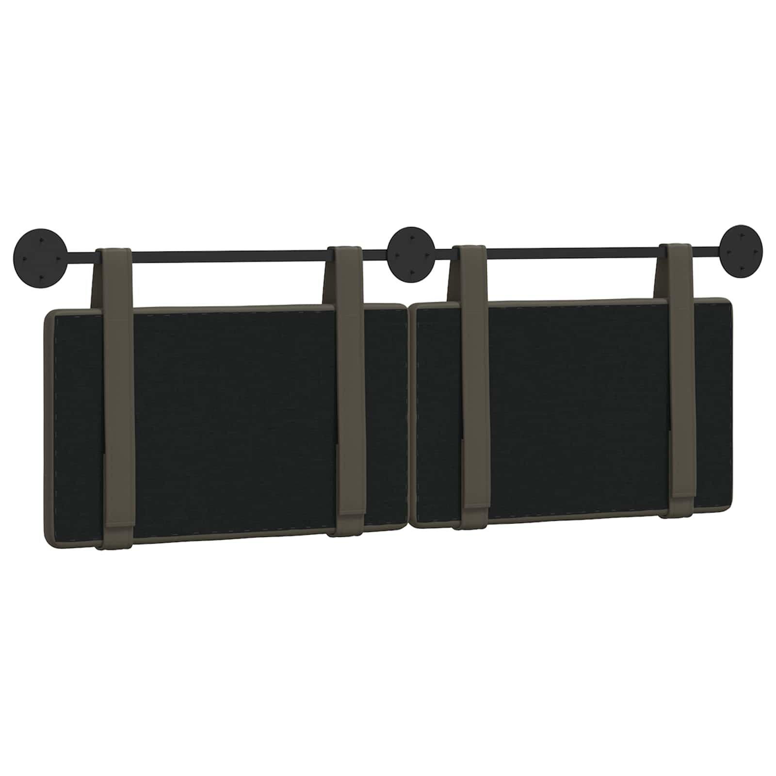 Hangend Hoofdeinde Grijs 130 x 55 x 5 cm Nep Leer