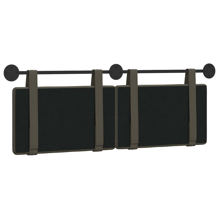 Hangend Hoofdeinde Grijs 130 x 55 x 5 cm Nep Leer