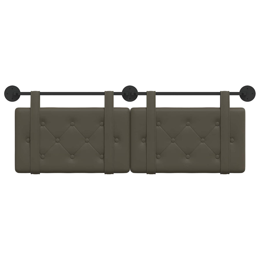 Hangend Hoofdeinde Grijs 130 x 55 x 5 cm Nep Leer