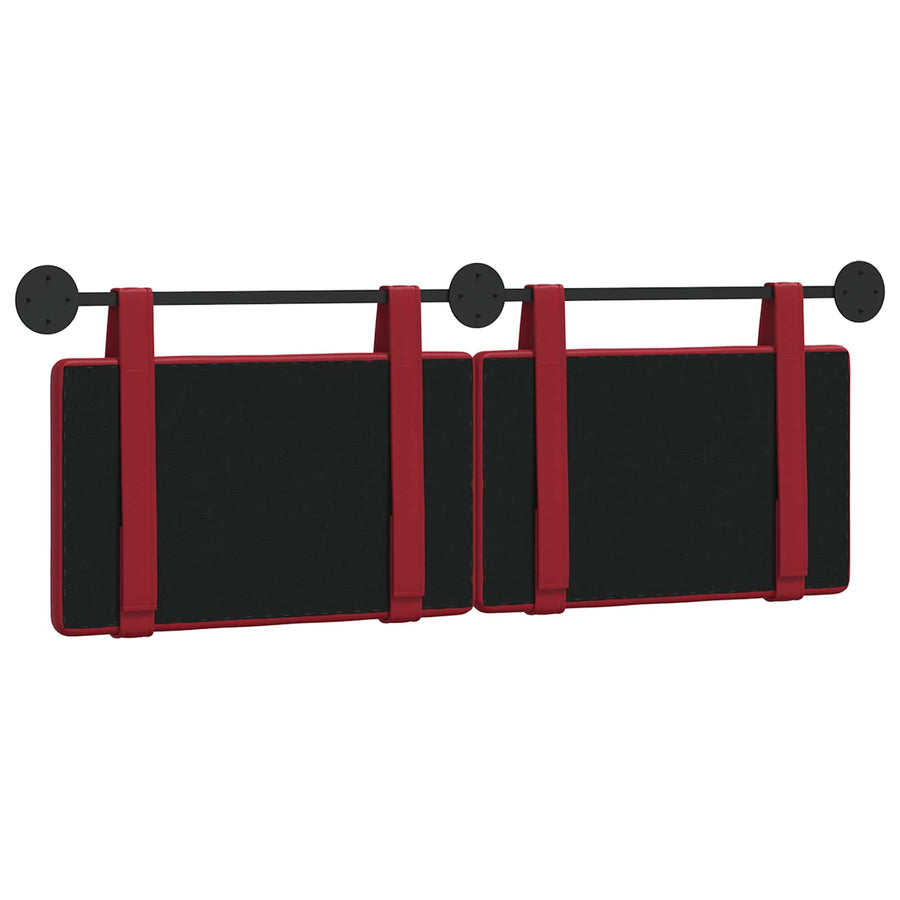 Hangend Hoofdeinde Wijnrood 130 x 55 x 5 cm Nep Leer