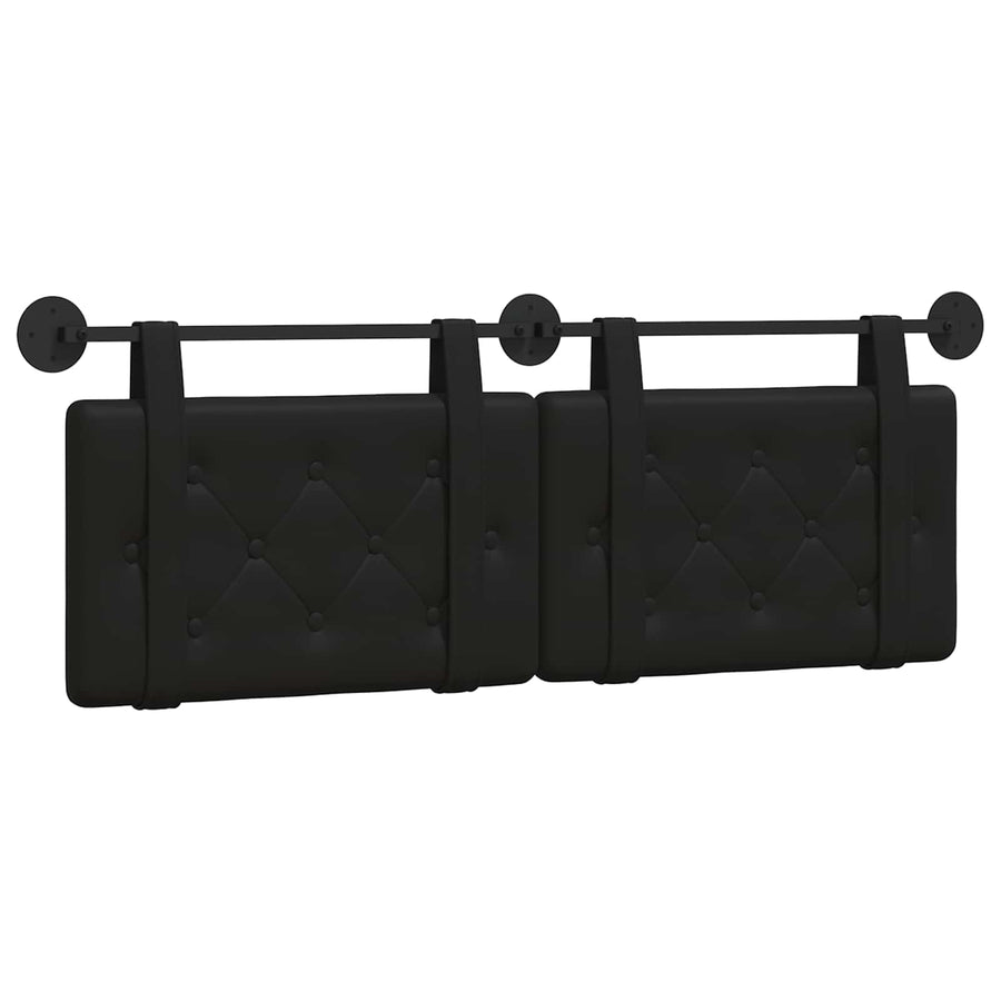 Hangend Hoofdeinde Zwart 130 x 55 x 5 cm Nep Leer