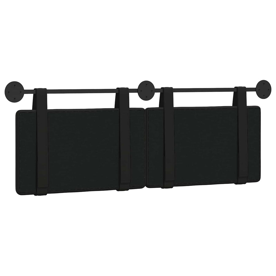 Hangend Hoofdeinde Zwart 130 x 55 x 5 cm Nep Leer