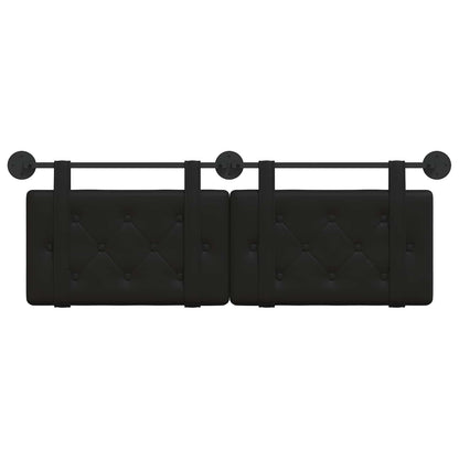 Hangend Hoofdeinde Zwart 130 x 55 x 5 cm Nep Leer
