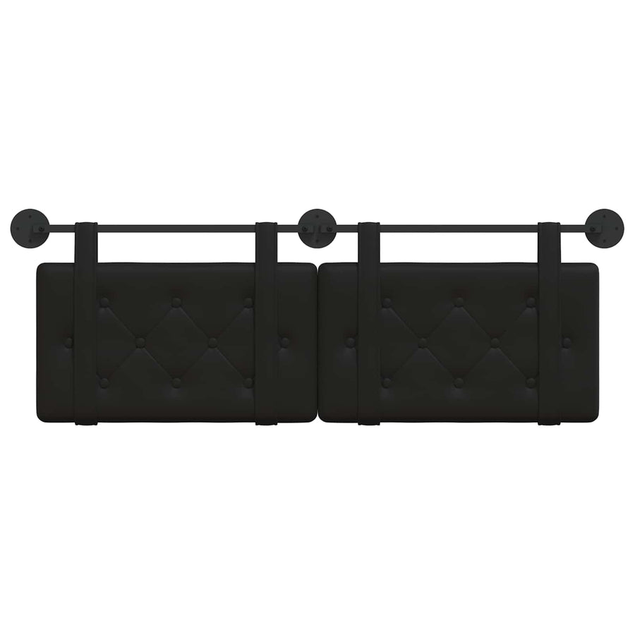 Hangend Hoofdeinde Zwart 130 x 55 x 5 cm Nep Leer