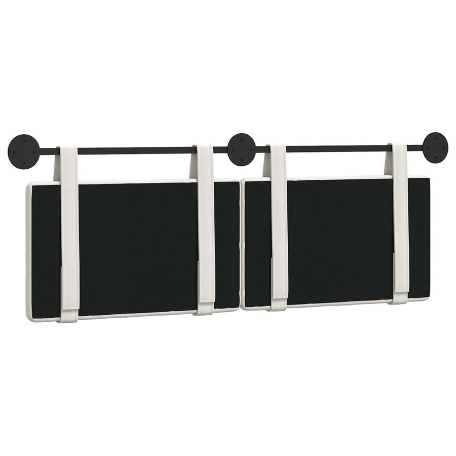 Hangend Hoofdeinde Wandgemonteerd Wit 130 x 55 x 5 cm Nep Leer