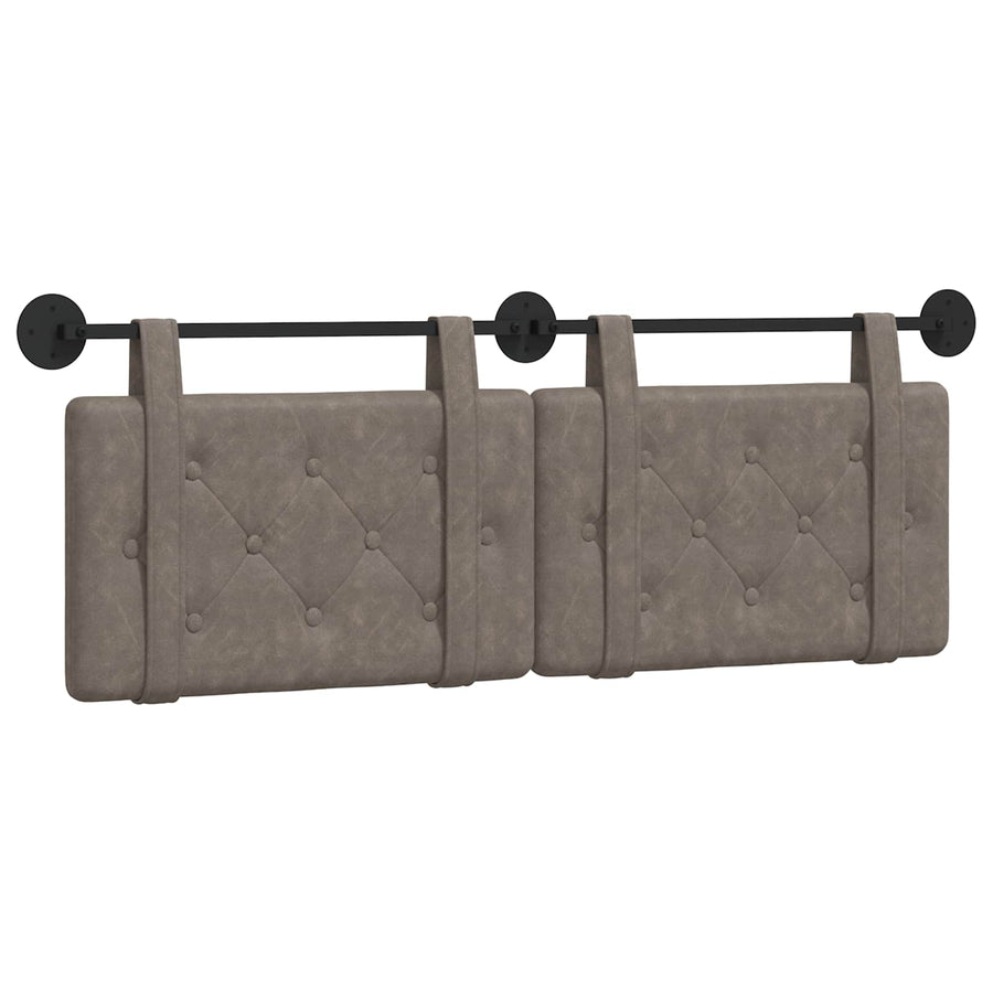 Hangend Hoofdeinde Grijs 130 x 55 x 5 cm Antiek PU