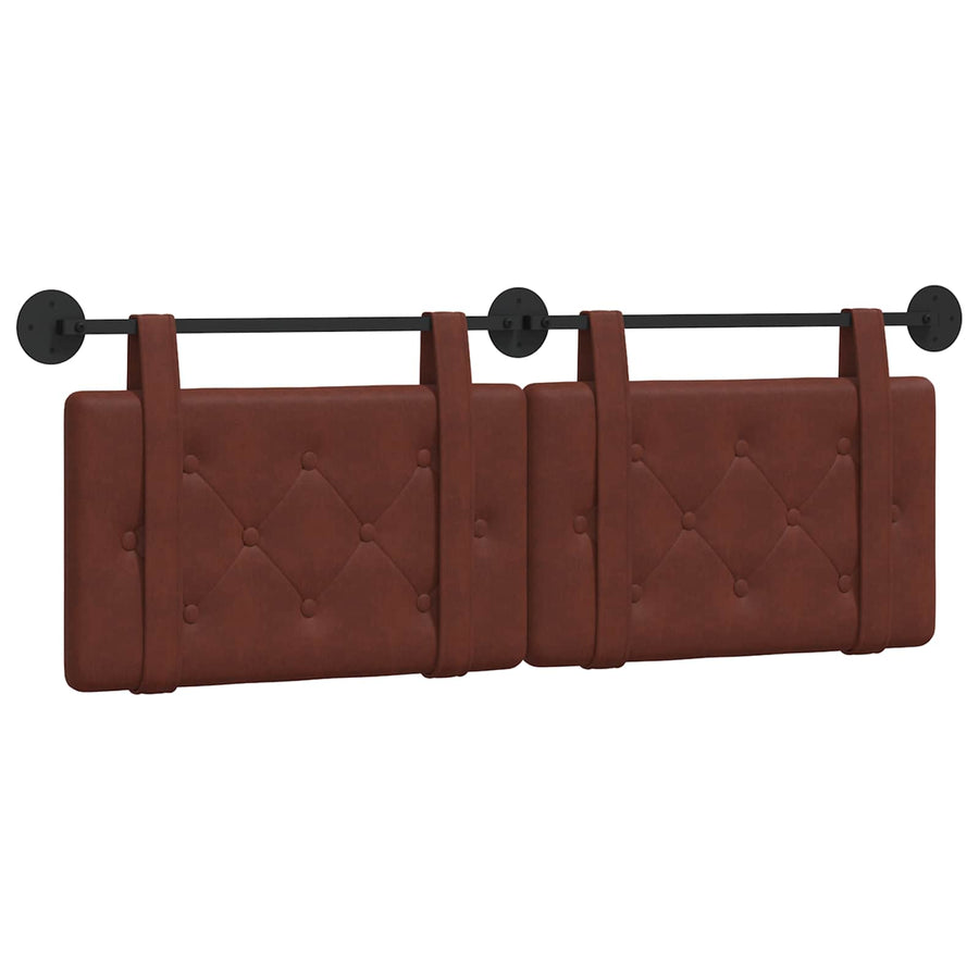 Hangend Hoofdeinde Glanzend Bruin 130 x 55 x 5 cm Antiek PU