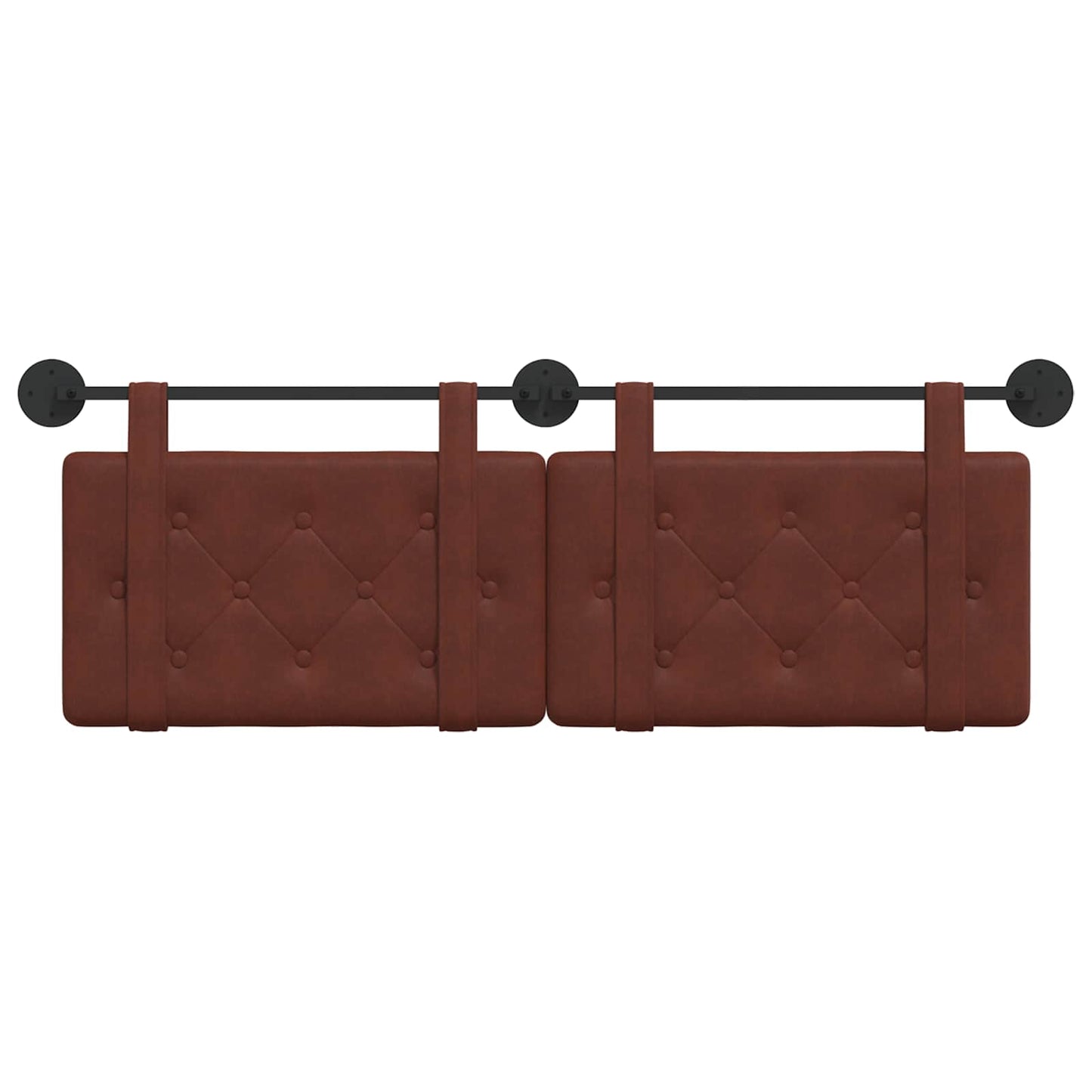 Hangend Hoofdeinde Glanzend Bruin 130 x 55 x 5 cm Antiek PU