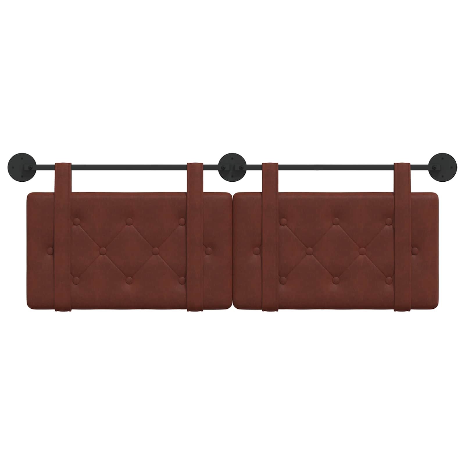 Hangend Hoofdeinde Glanzend Bruin 130 x 55 x 5 cm Antiek PU