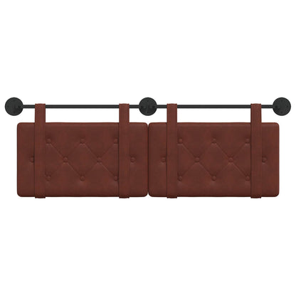 Hangend Hoofdeinde Glanzend Bruin 130 x 55 x 5 cm Antiek PU