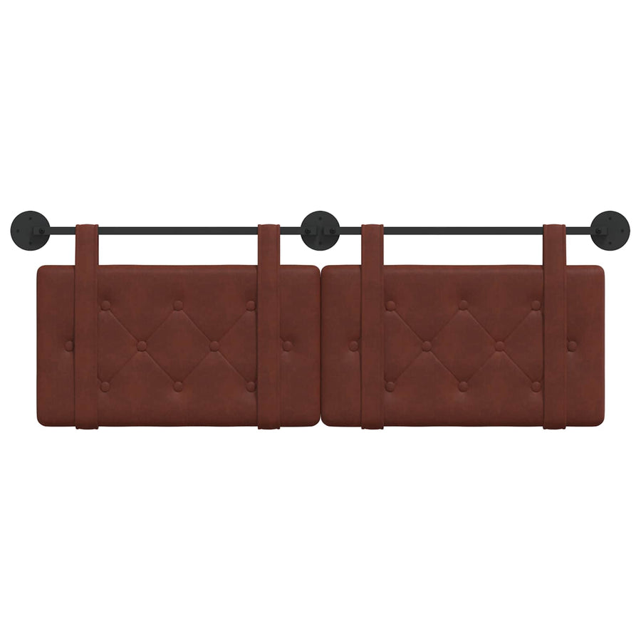 Hangend Hoofdeinde Glanzend Bruin 130 x 55 x 5 cm Antiek PU