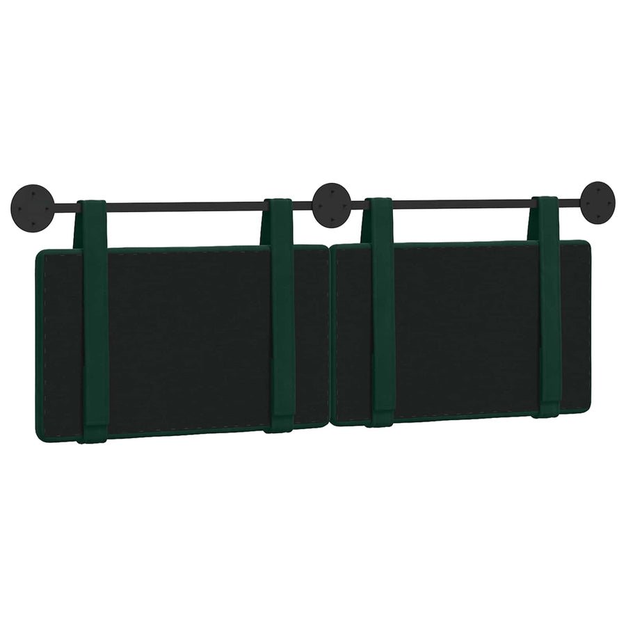 Hangend Hoofdeinde Donkergroen 150 x 55 x 5 cm Fluweel