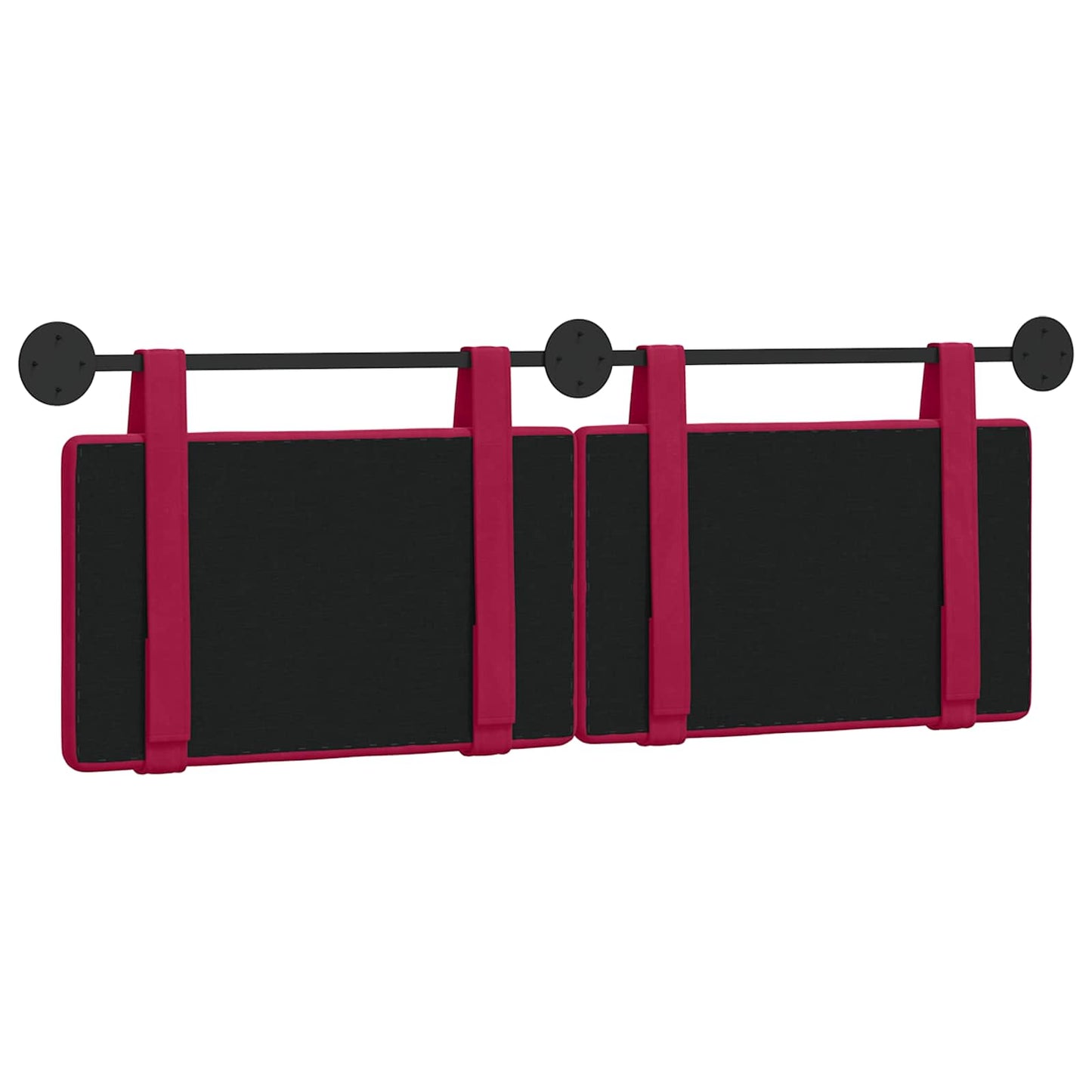 Hangend Hoofdeinde Wijnrood 150 x 55 x 5 cm Fluweel