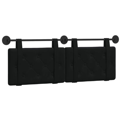 Hangend hoofdbord Zwart Fluweel