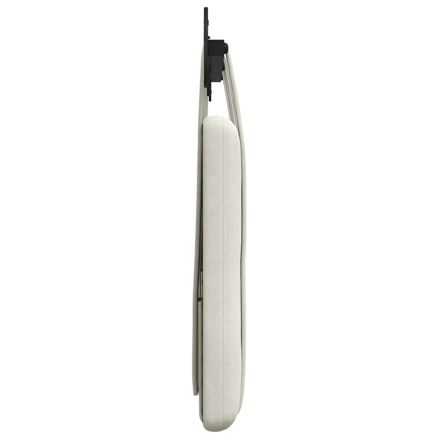 Hangend Hoofdeinde Wandgemonteerd Crème 150 x 55 x 5 cm Fluweel