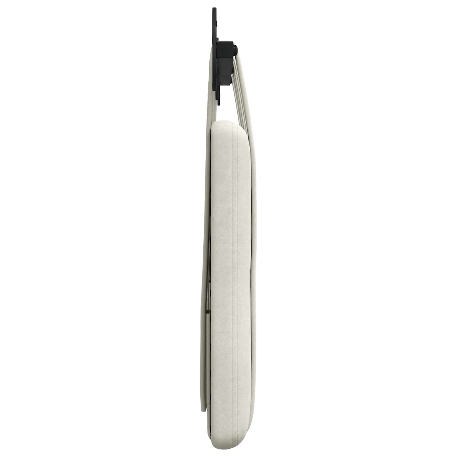 Hangend Hoofdeinde Wandgemonteerd Crème 150 x 55 x 5 cm Fluweel