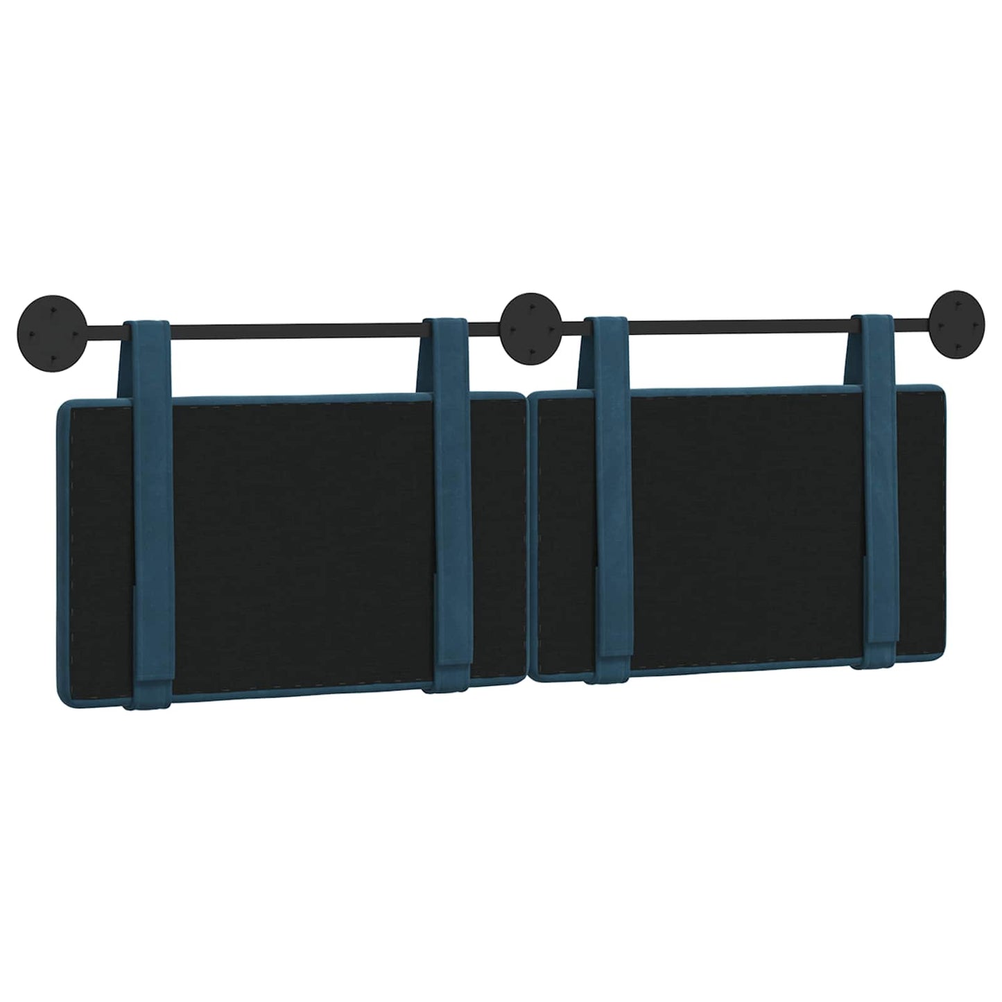 Hangend Hoofdeinde Wandgemonteerd Blauw 150 x 55 x 5 cm Fluweel