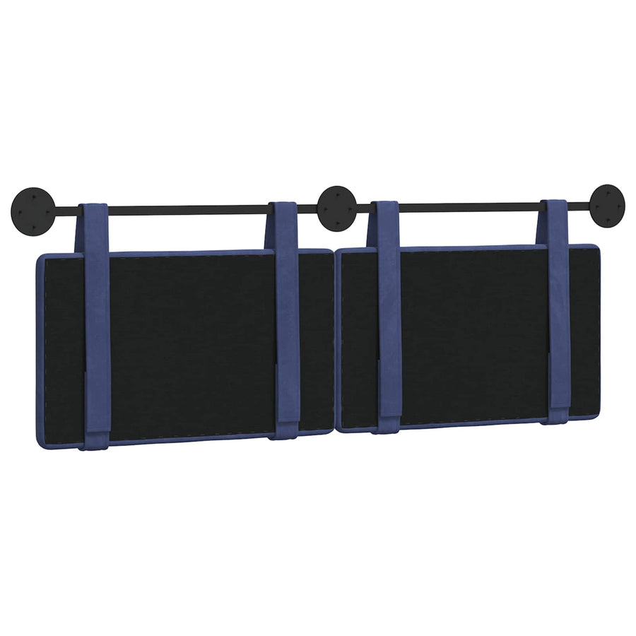 Hangend Hoofdeinde Politieblauw 150 x 55 x 5 cm Fluweel