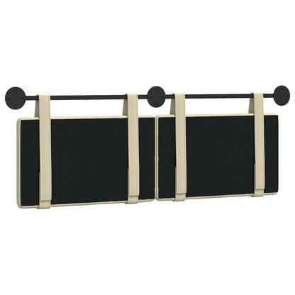 Hangend Hoofdeinde Crème 150 x 55 x 5 cm Nep Leer