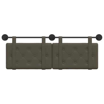 Hangend Hoofdeinde Grijs 150 x 55 x 5 cm Nep Leer
