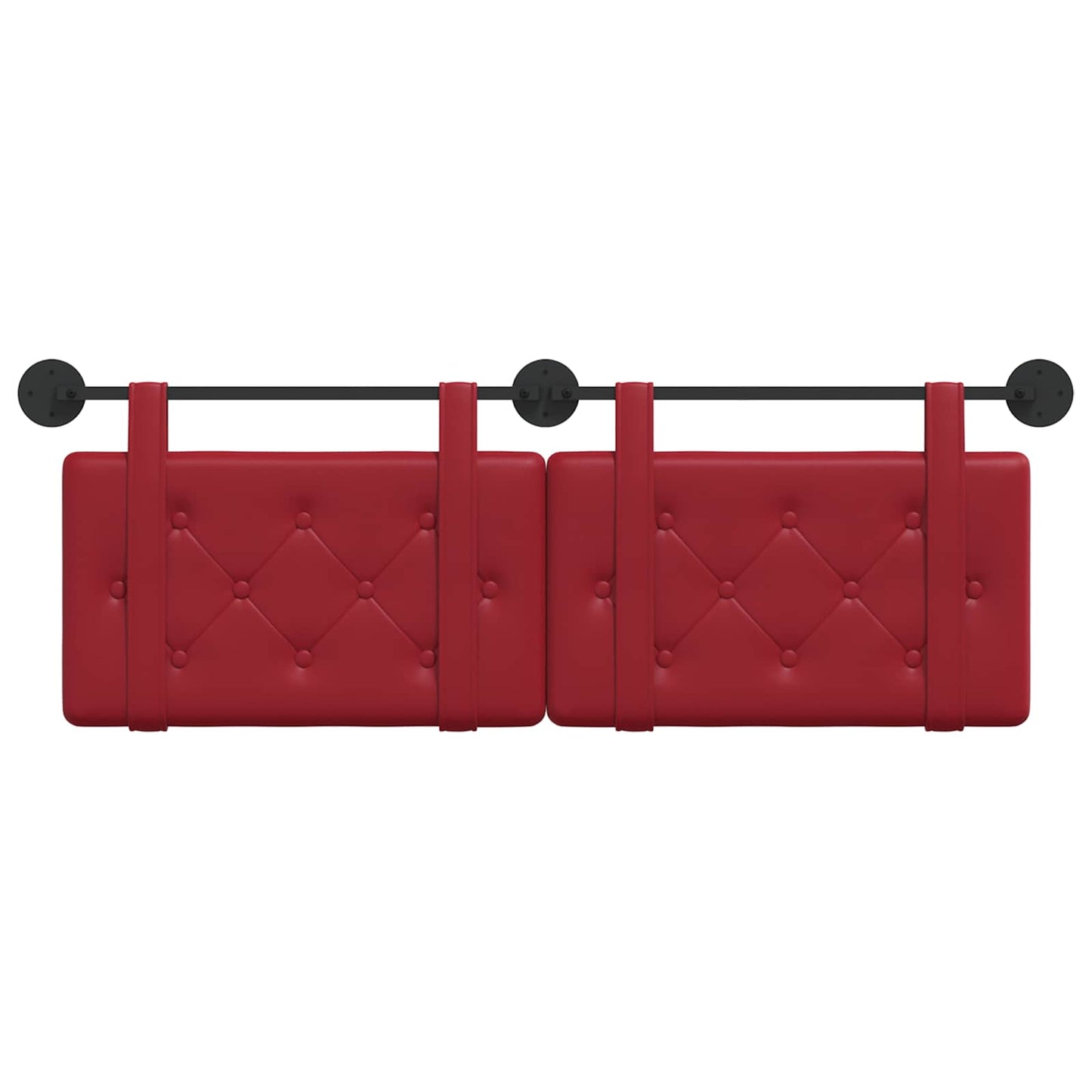 Hangend Hoofdeinde Wijnrood 150 x 55 x 5 cm Nep Leer