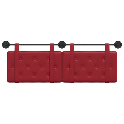 Hangend Hoofdeinde Wijnrood 150 x 55 x 5 cm Nep Leer