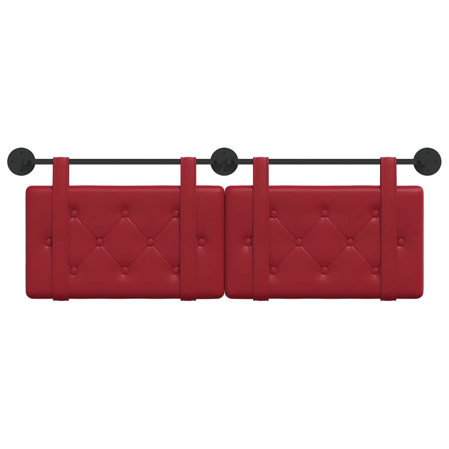 Hangend Hoofdeinde Wijnrood 150 x 55 x 5 cm Nep Leer