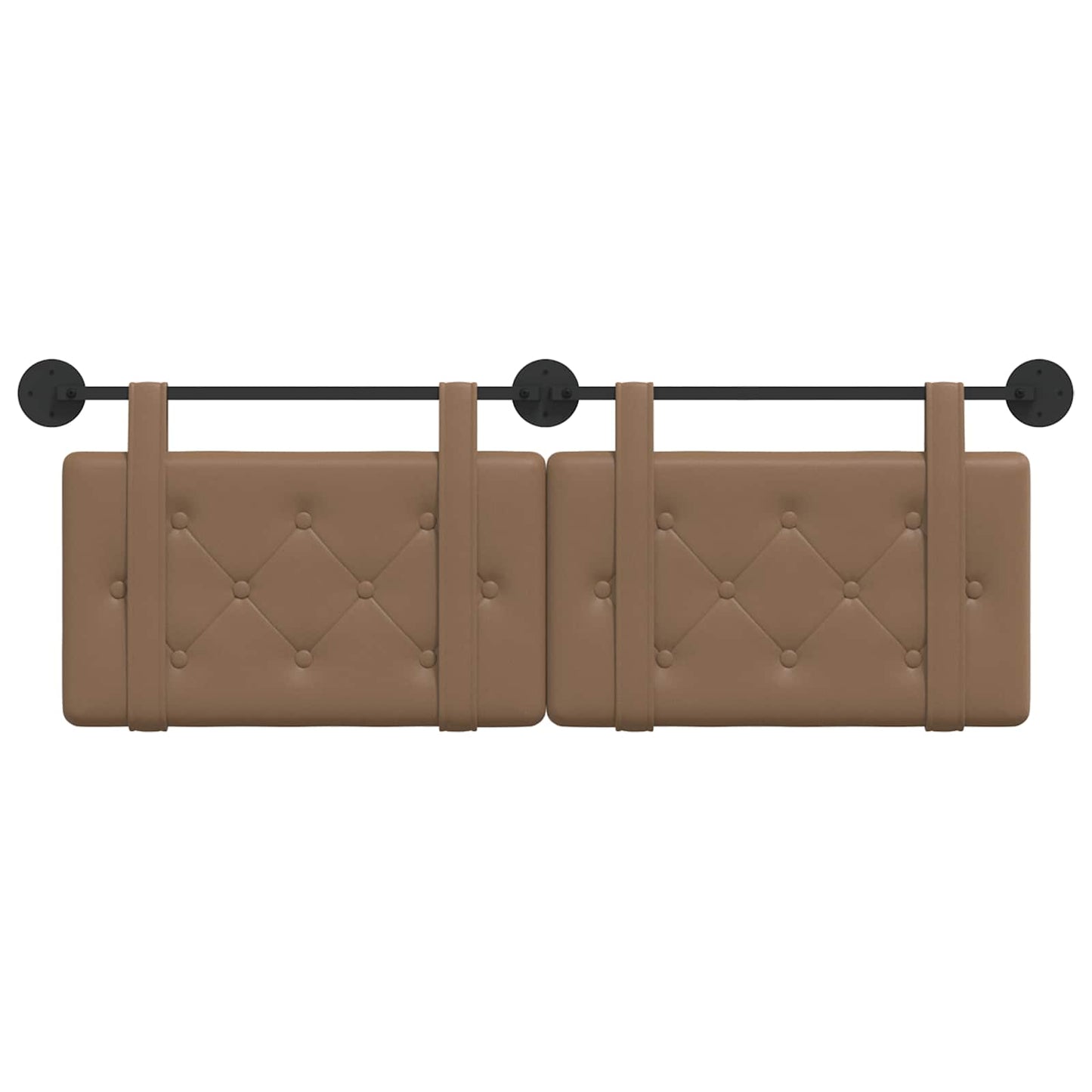 Hangend Hoofdeinde Cappuccino 150 x 55 x 5 cm Nep Leer